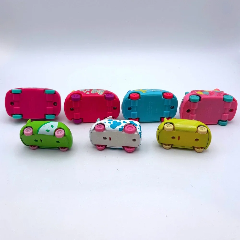 Shopkins Cutie Cars Lot of 7 Diecast & McDonald's Happy Meal Toys Milk Moover